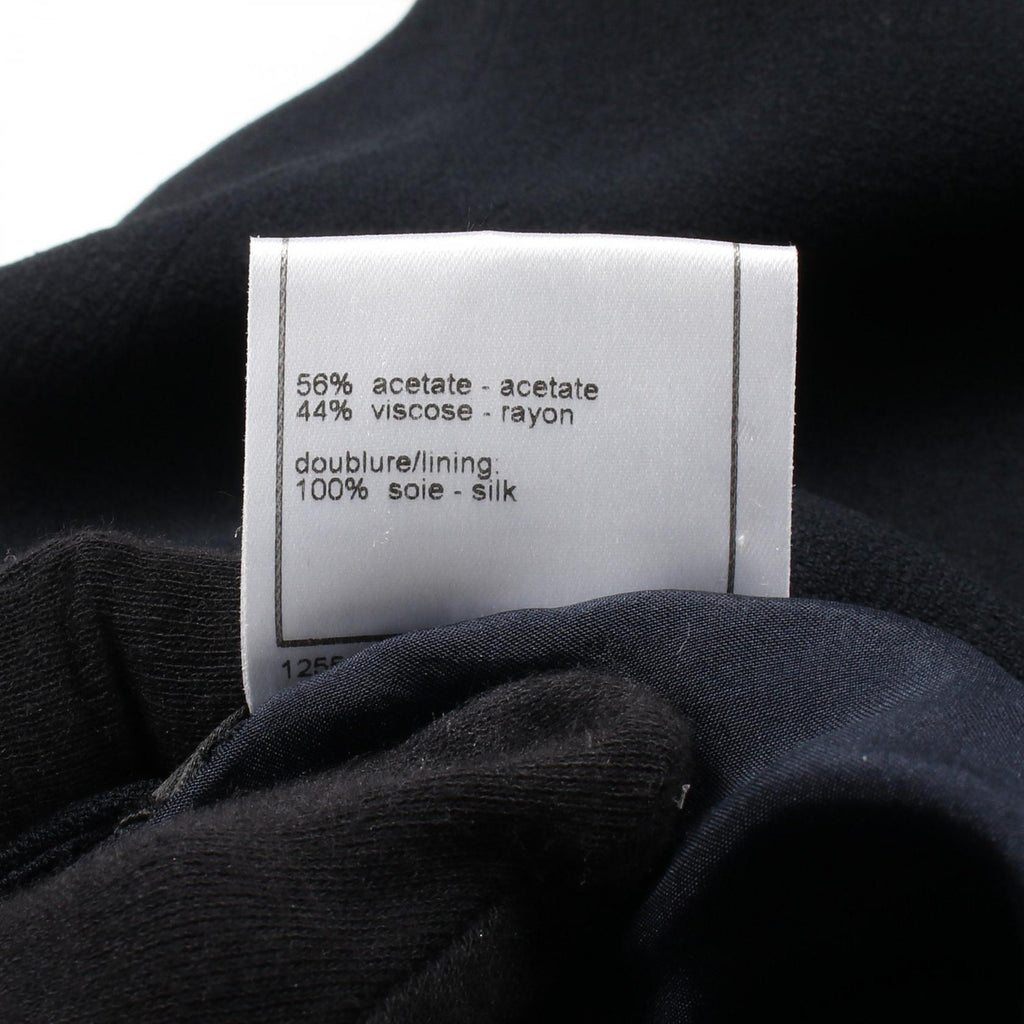 Chanel Camelia Button Rayon Acetate Skirt
