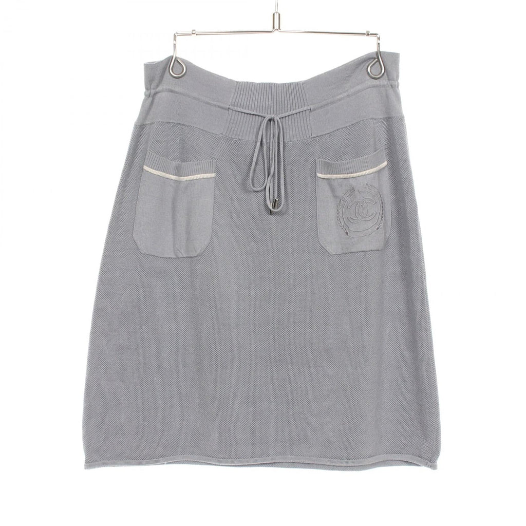 Chanel Coco Mark Silk Skirt