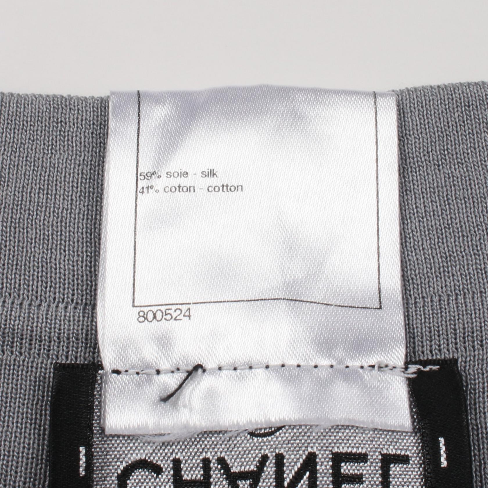 Chanel Coco Mark Silk Skirt