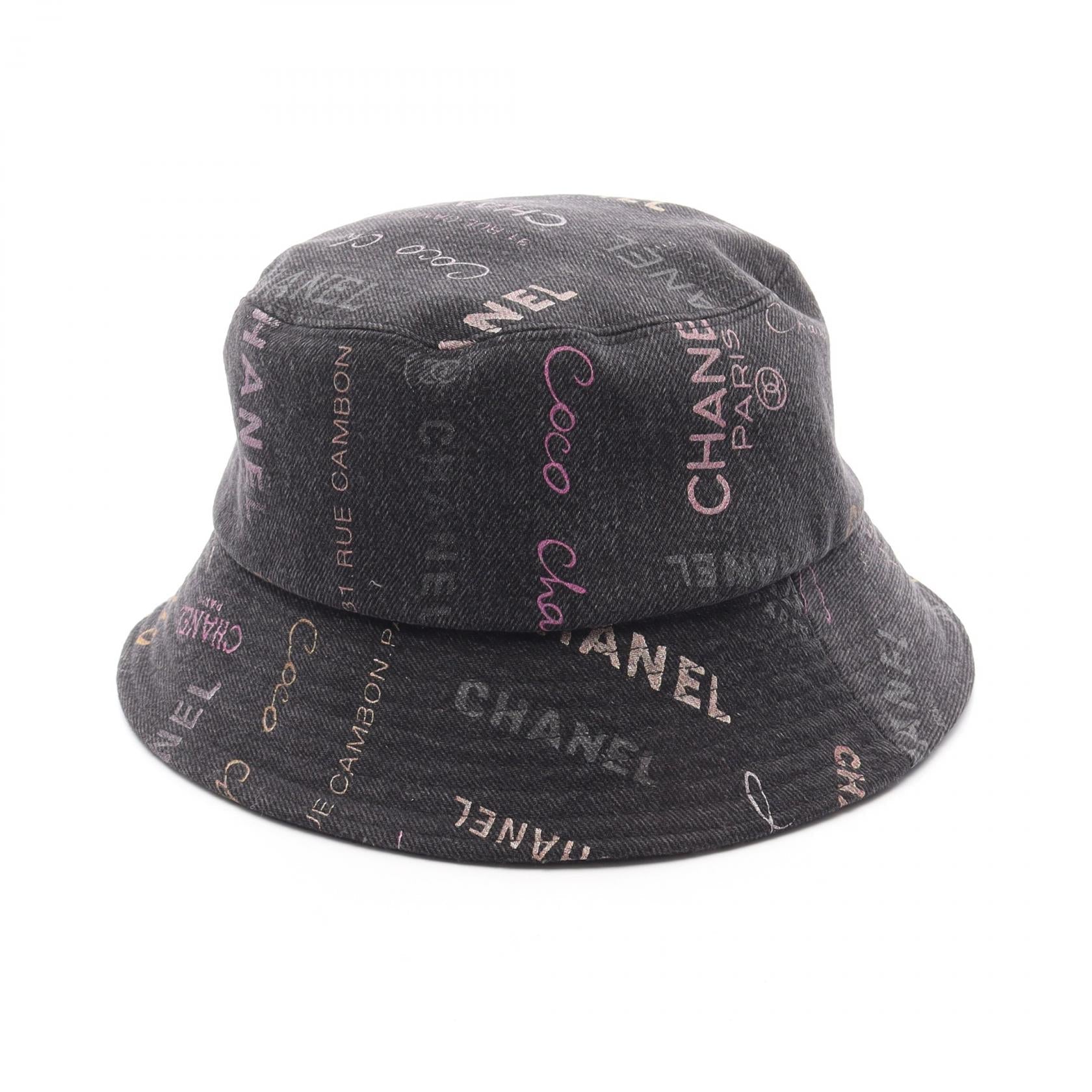 Chanel Crusher Denim Cotton Bucket Hat