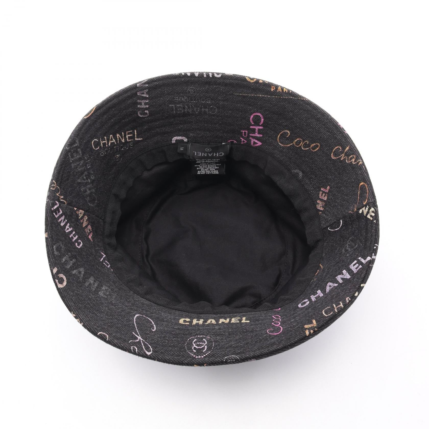 Chanel Crusher Denim Cotton Bucket Hat