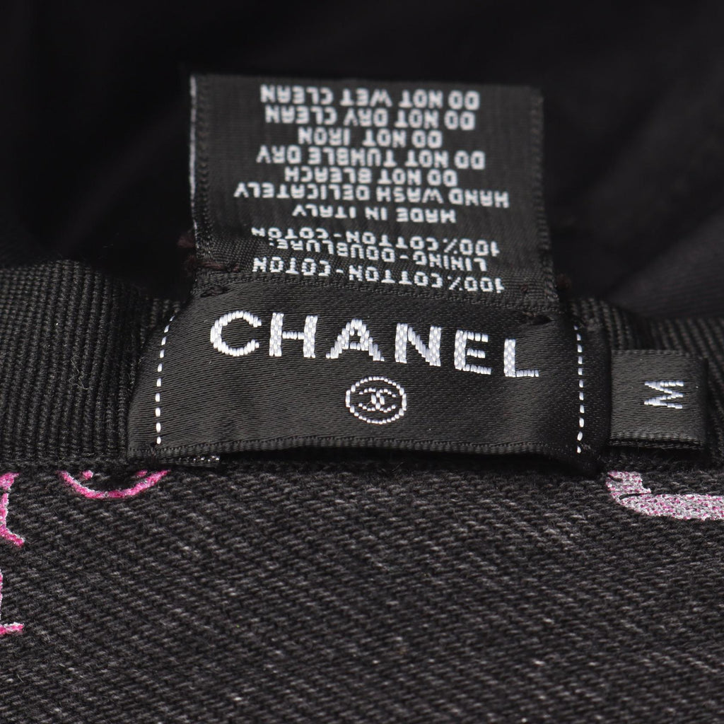 Chanel Crusher Denim Cotton Bucket Hat