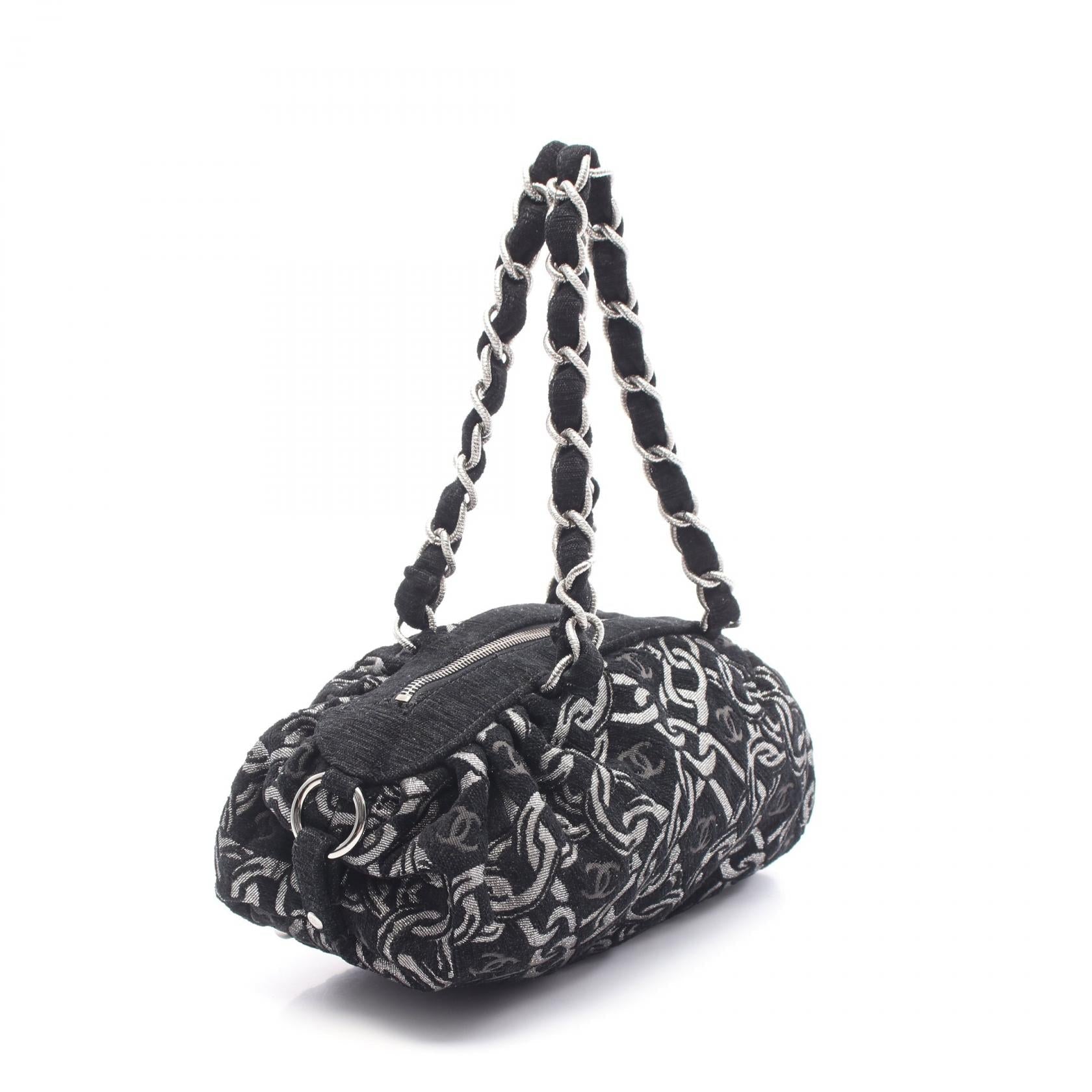 Chanel Coco Mark Fabric Handbag