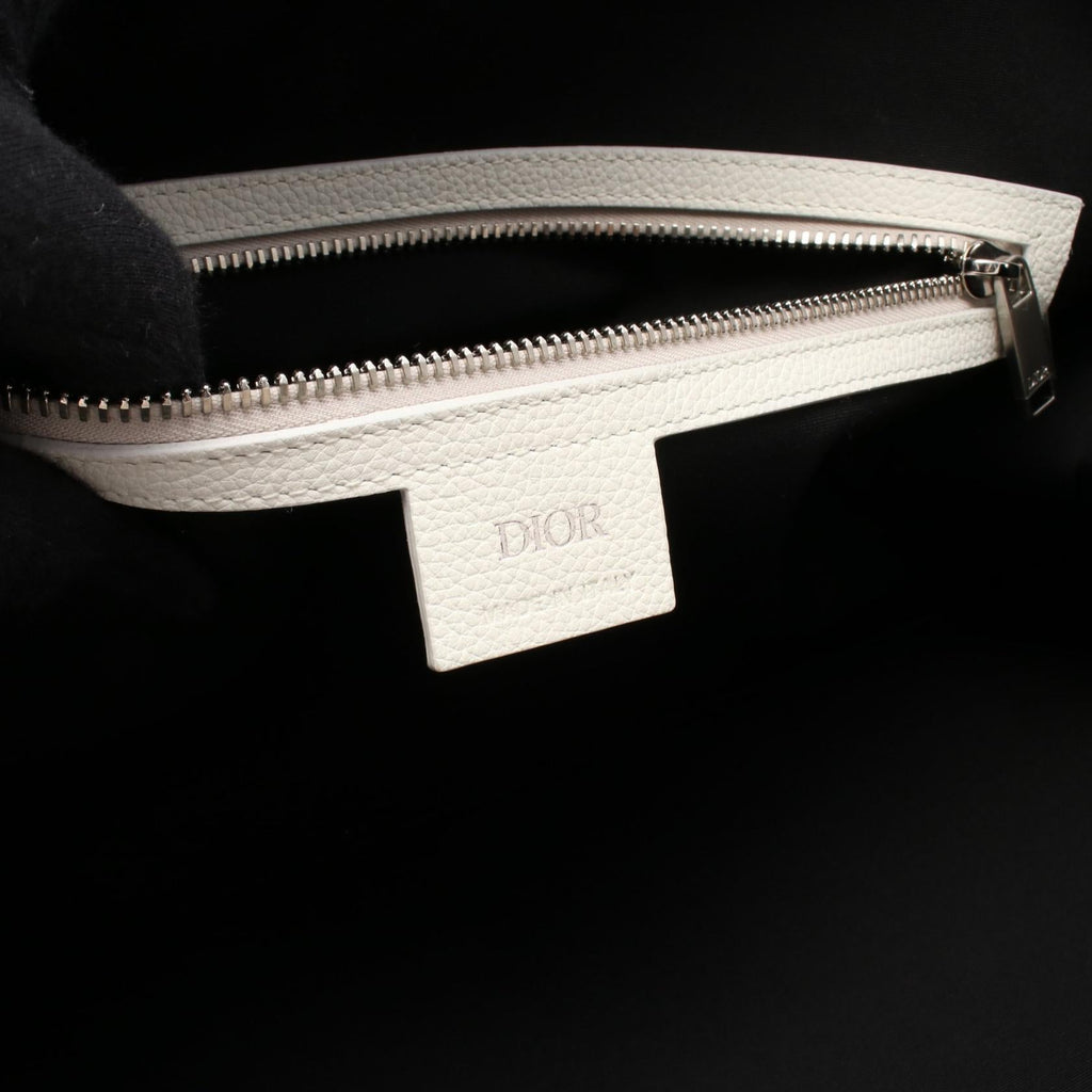 Christian Dior Oblique Canvas Leather Boston Bag