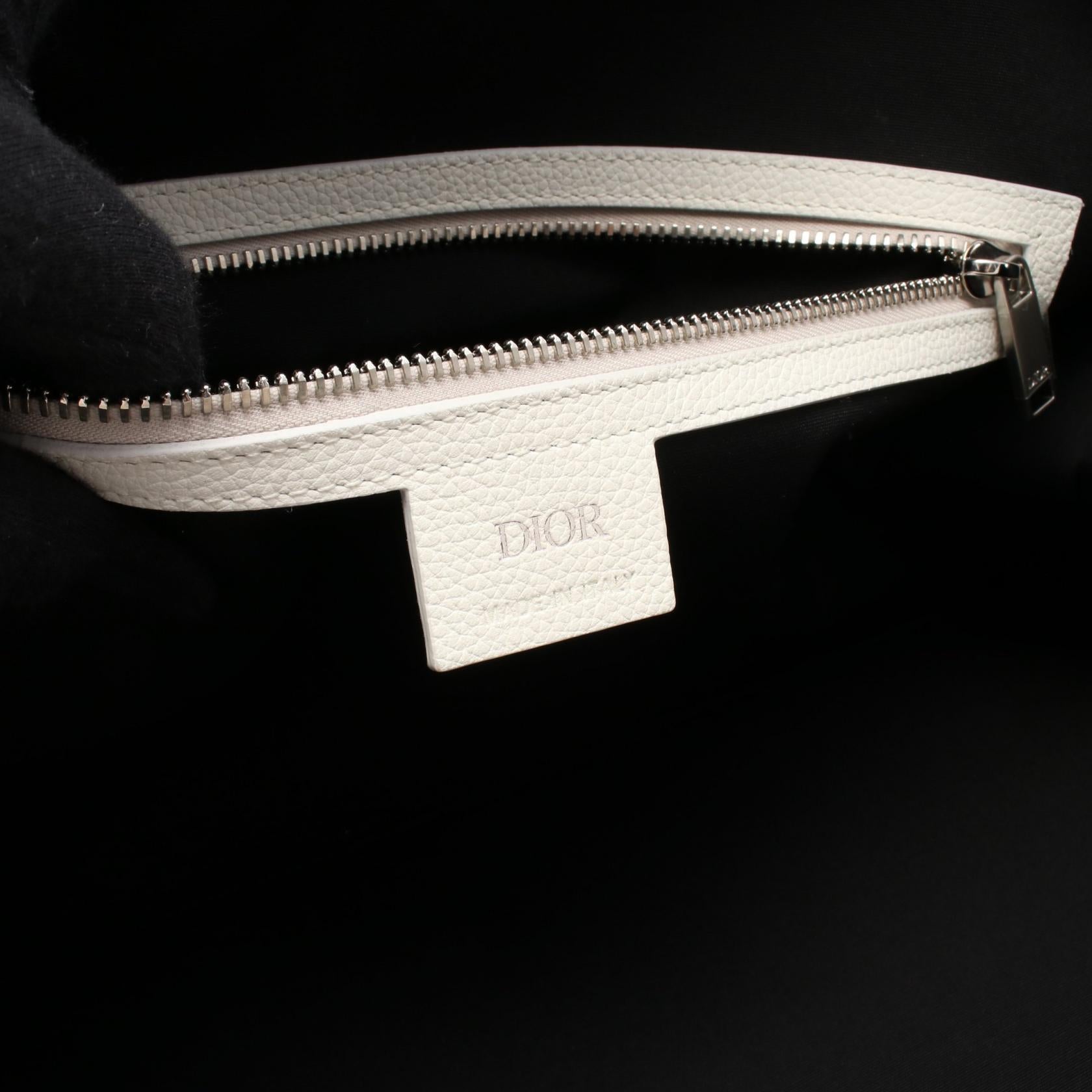 Christian Dior Oblique Canvas Leather Boston Bag