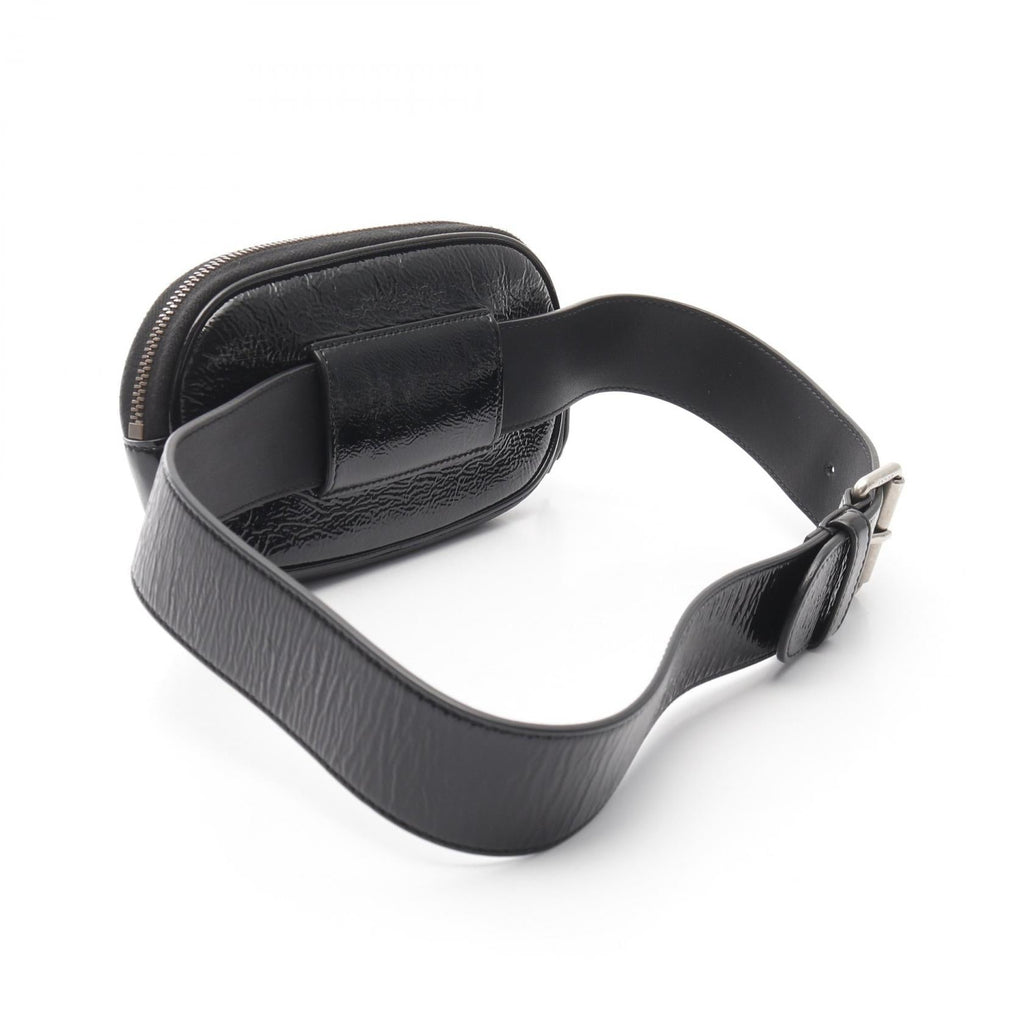 Gucci Game Patch Logo Patent Leather Belt Bag