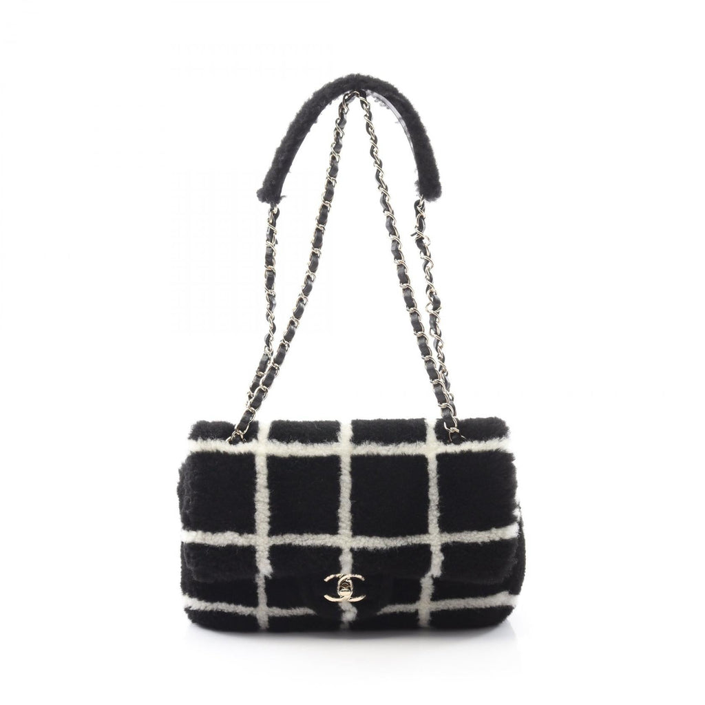 Chanel Coco Mark Shearling Shoulder Bag