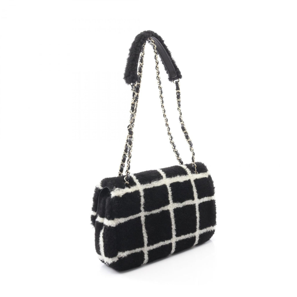 Chanel Coco Mark Shearling Shoulder Bag