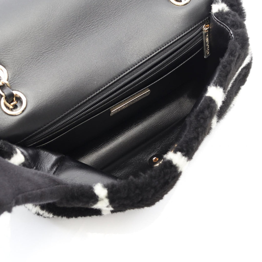 Chanel Coco Mark Shearling Shoulder Bag