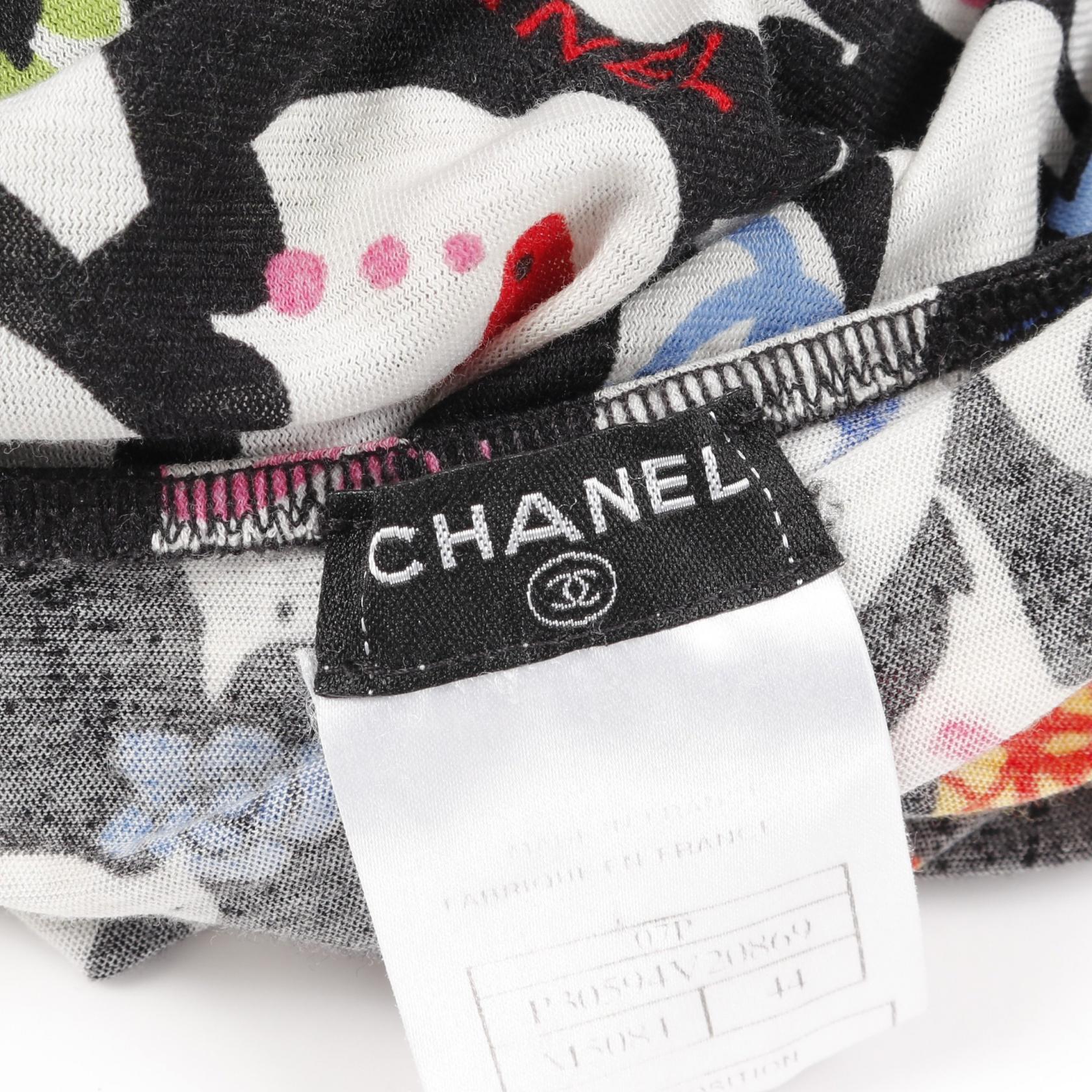 Chanel Coco Mark Camellia Cotton Dress
