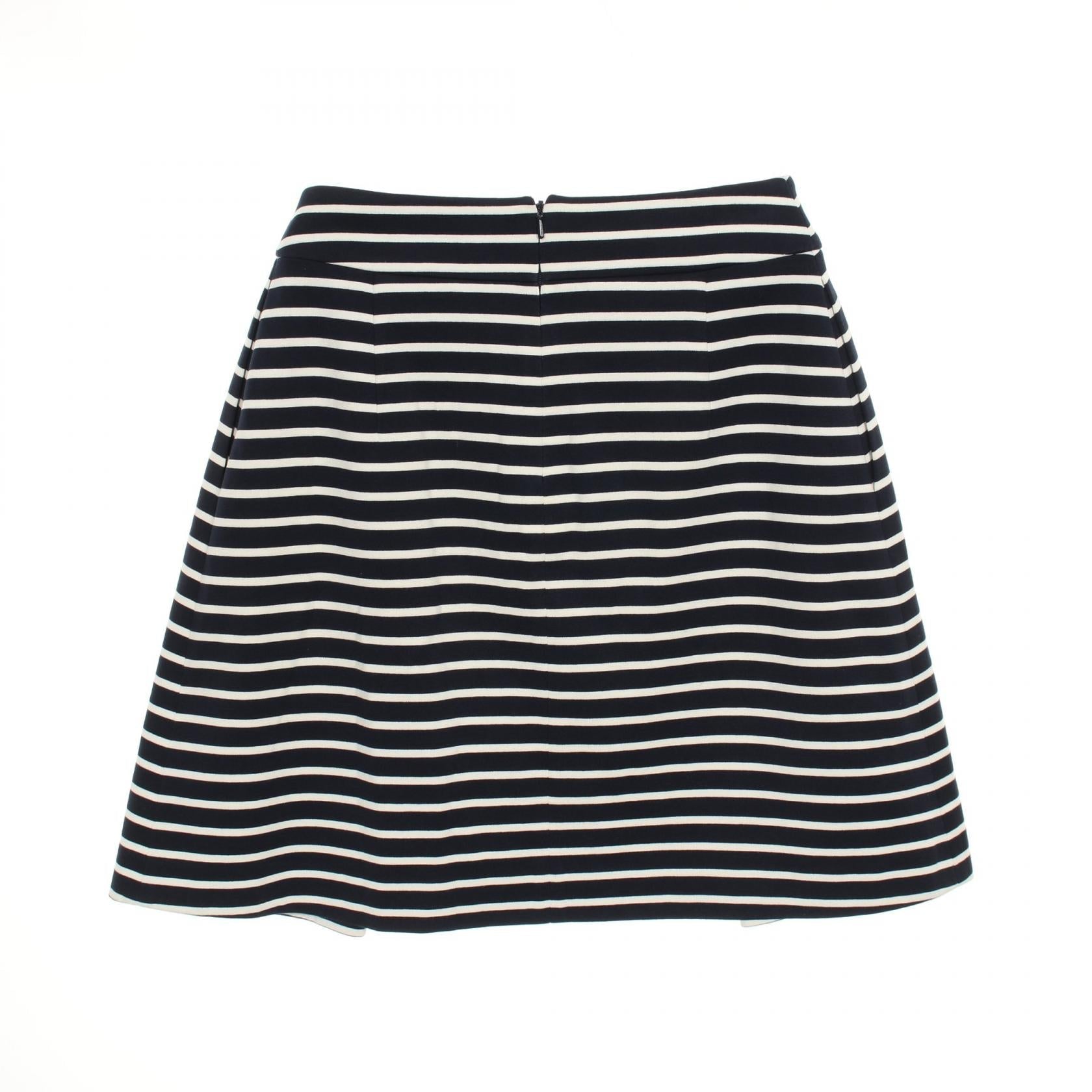 Dior Marine Stripe Cotton Skirt