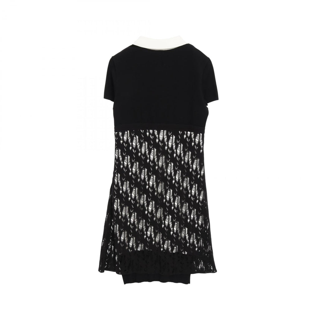 Chanel Coco Mark Button Cotton Rayon Dress