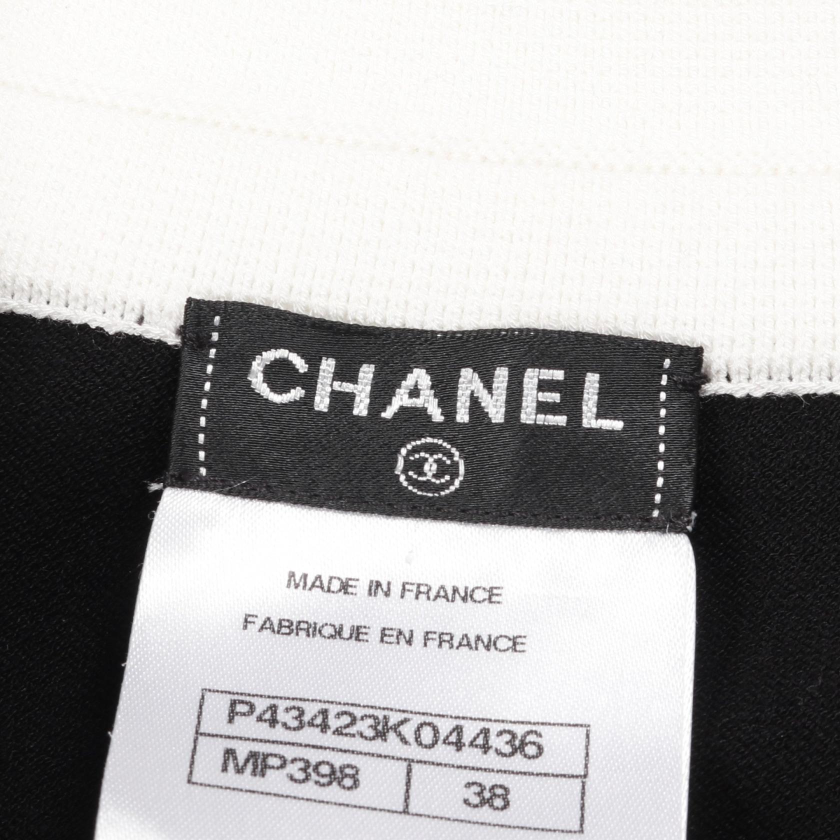 Chanel Coco Mark Button Cotton Rayon Dress