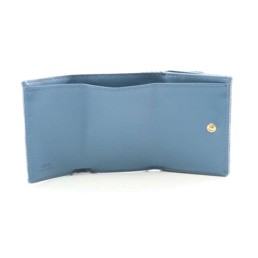 Fendi Baguette Zucca Canvas Trifold Wallet