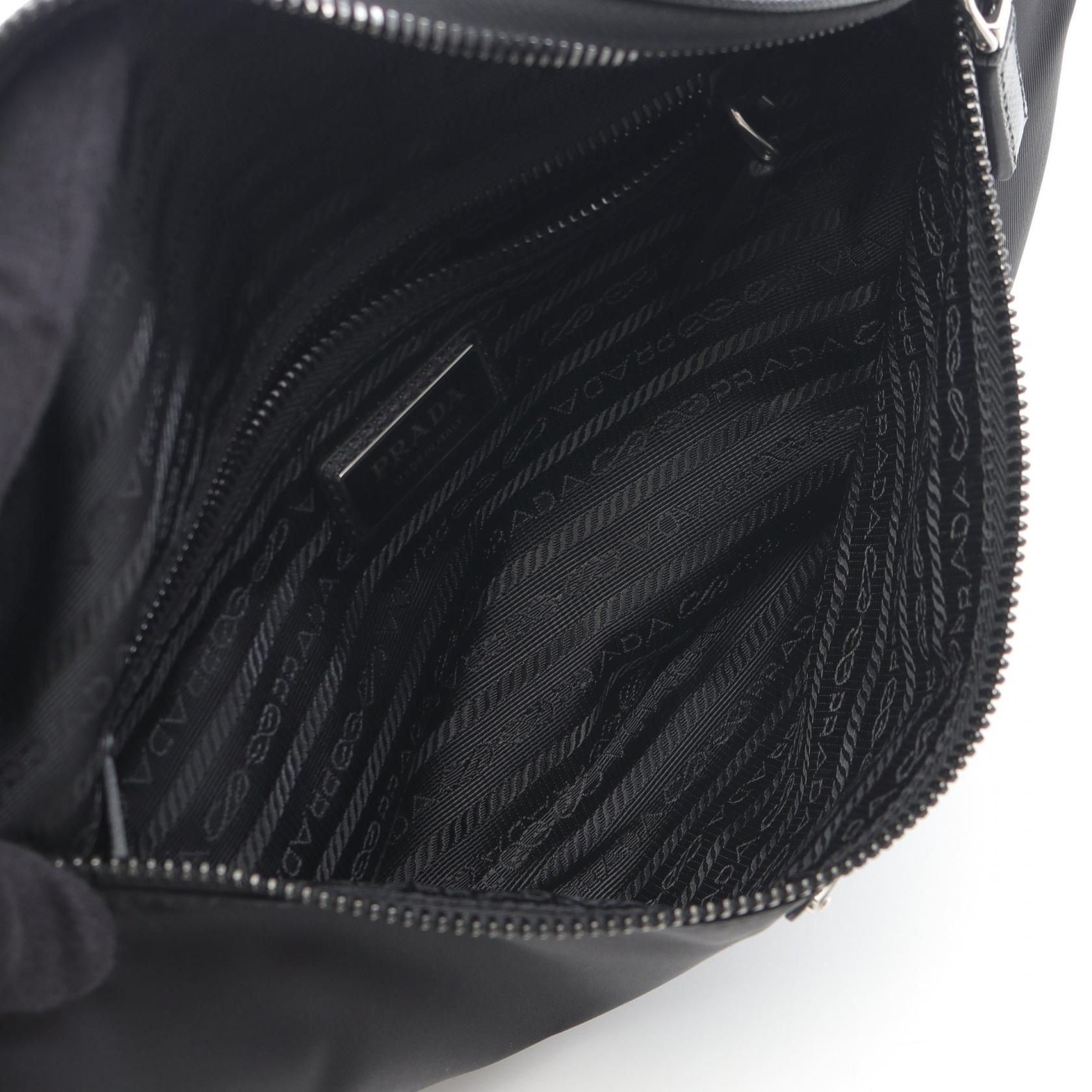 Prada RE-NYLON TESSUTO+SAFFIANO Belt Bag