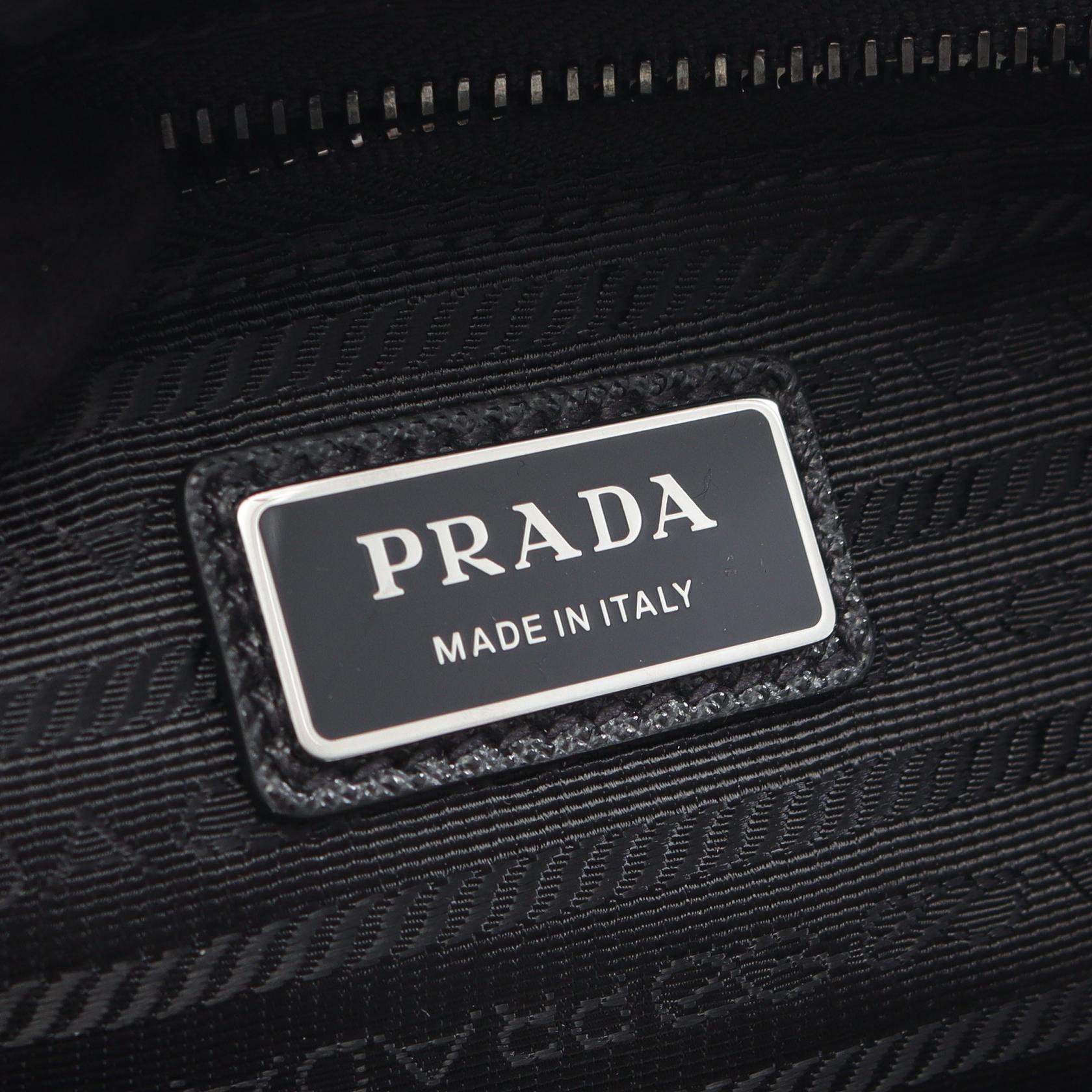 Prada RE-NYLON TESSUTO+SAFFIANO Belt Bag