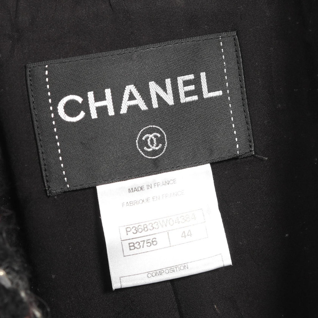 Chanel Coco Mark Button Wool Silk Outerwear