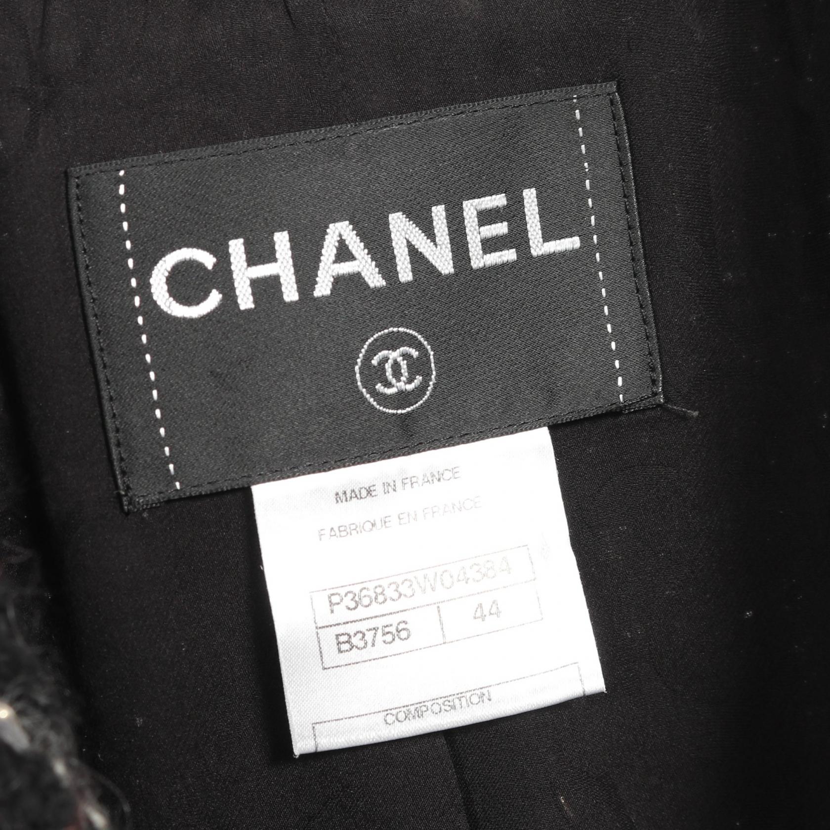 Chanel Coco Mark Button Wool Silk Outerwear