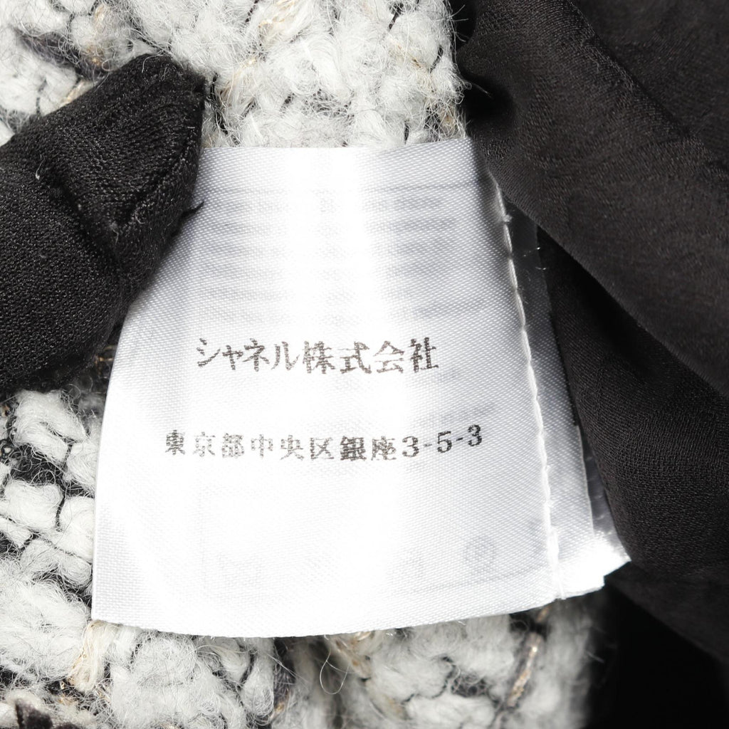 Chanel Coco Mark Button Wool Silk Outerwear