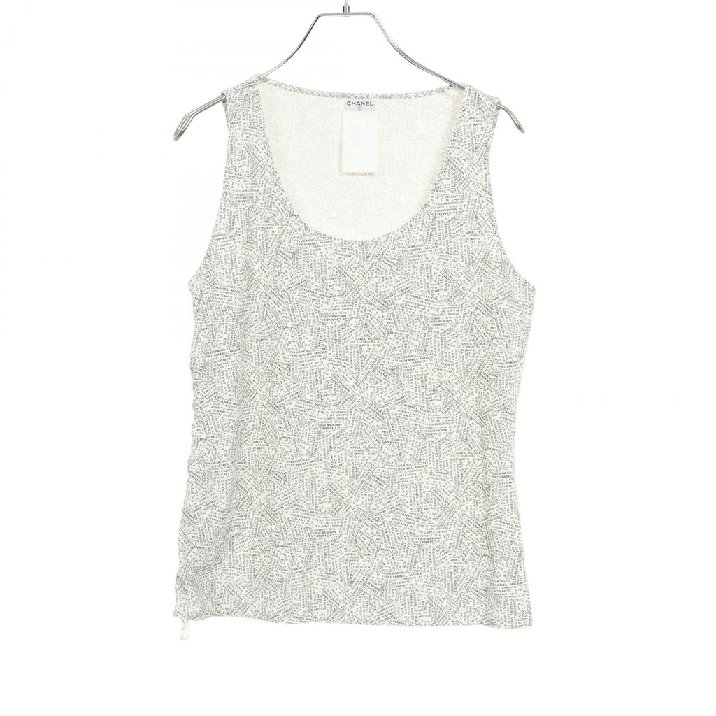 Chanel Logo Pattern Nylon Tank Top