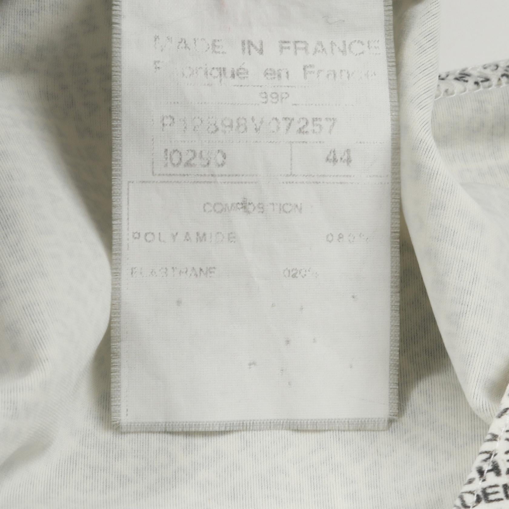Chanel Logo Pattern Nylon Tank Top