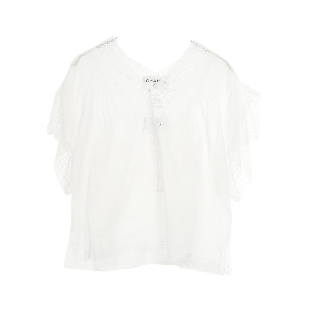 Chanel Coco Mark Cotton Blouse