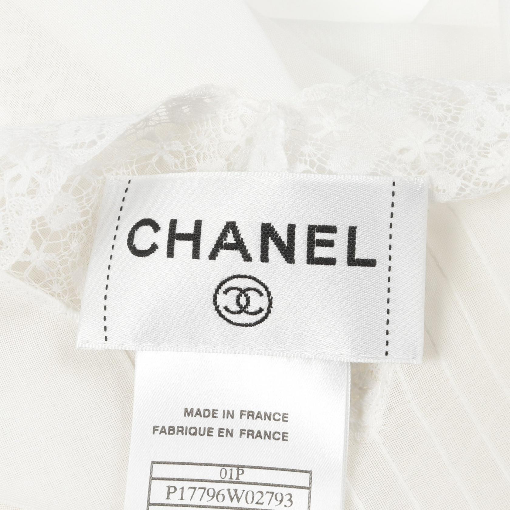 Chanel Coco Mark Cotton Blouse