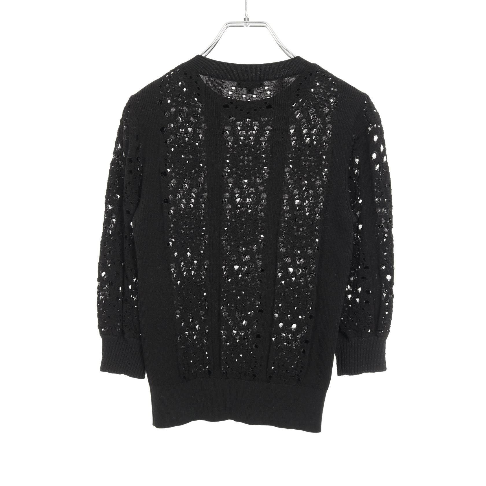 Chanel Coco Mark Cotton Knit Top