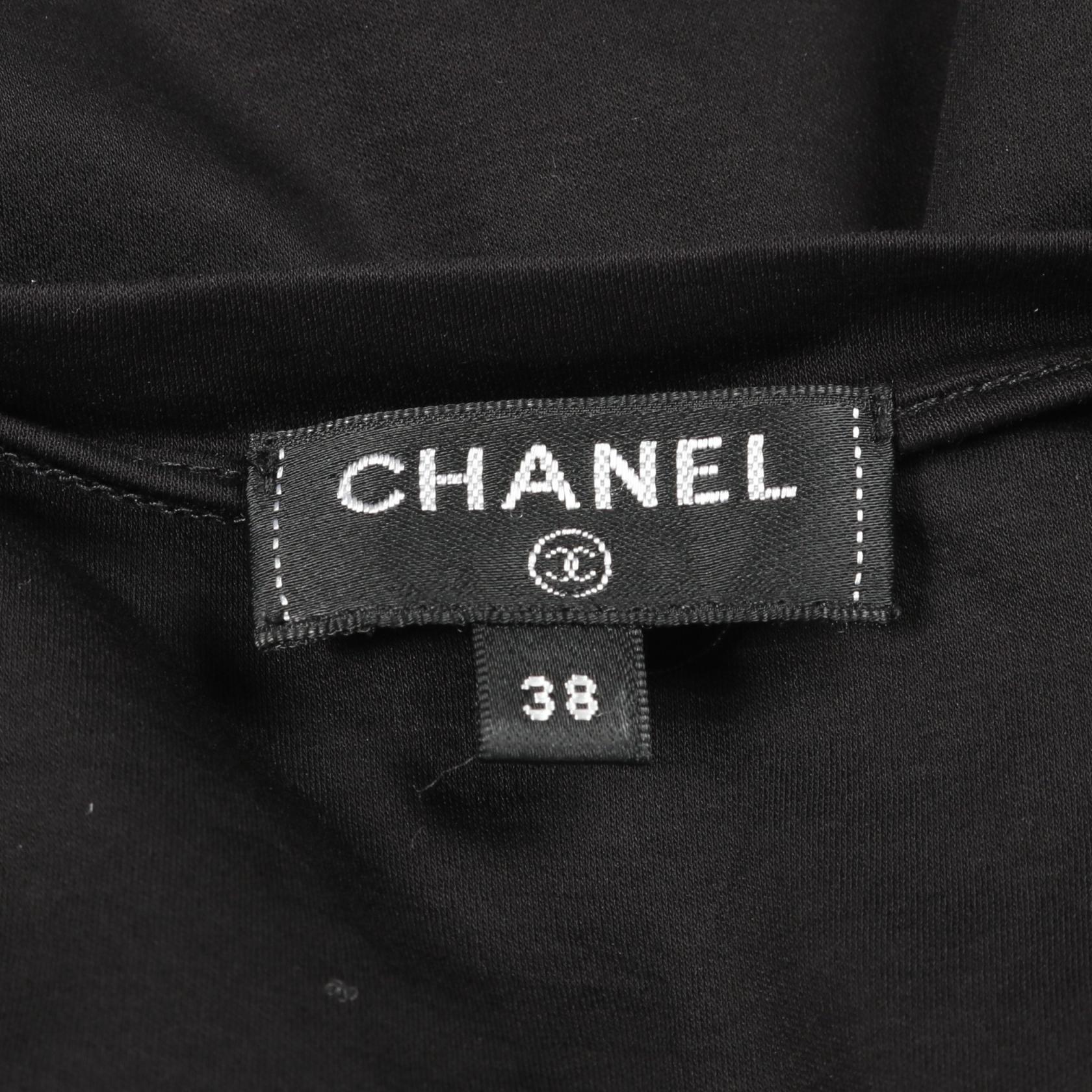 Chanel Gabrielle Flocky Print Cotton Top
