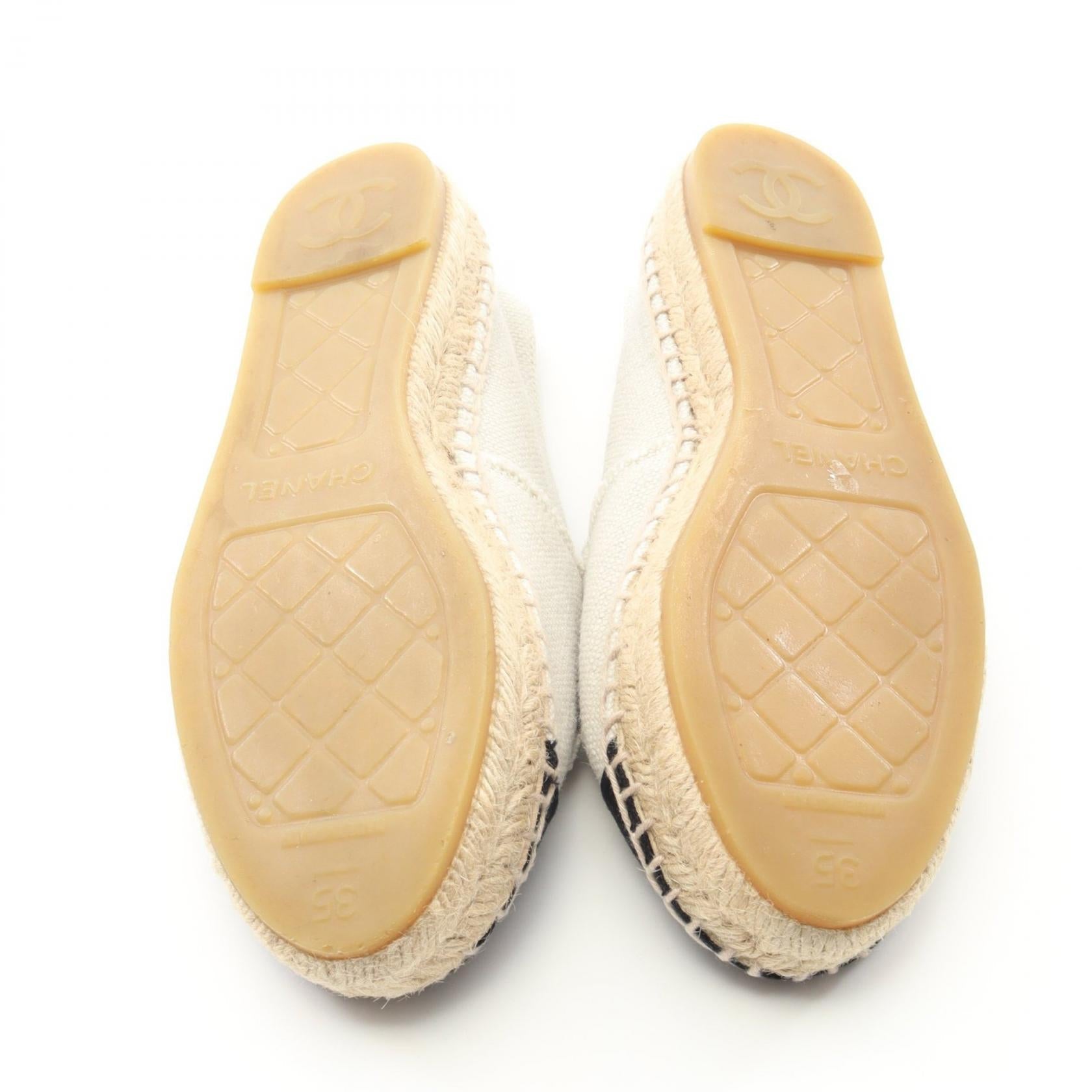 Chanel Coco Mark Canvas Shoes