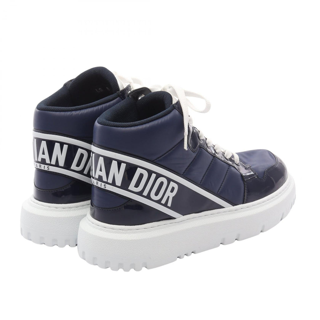 Dior D-Player Nylon Patent Leather Sneakers