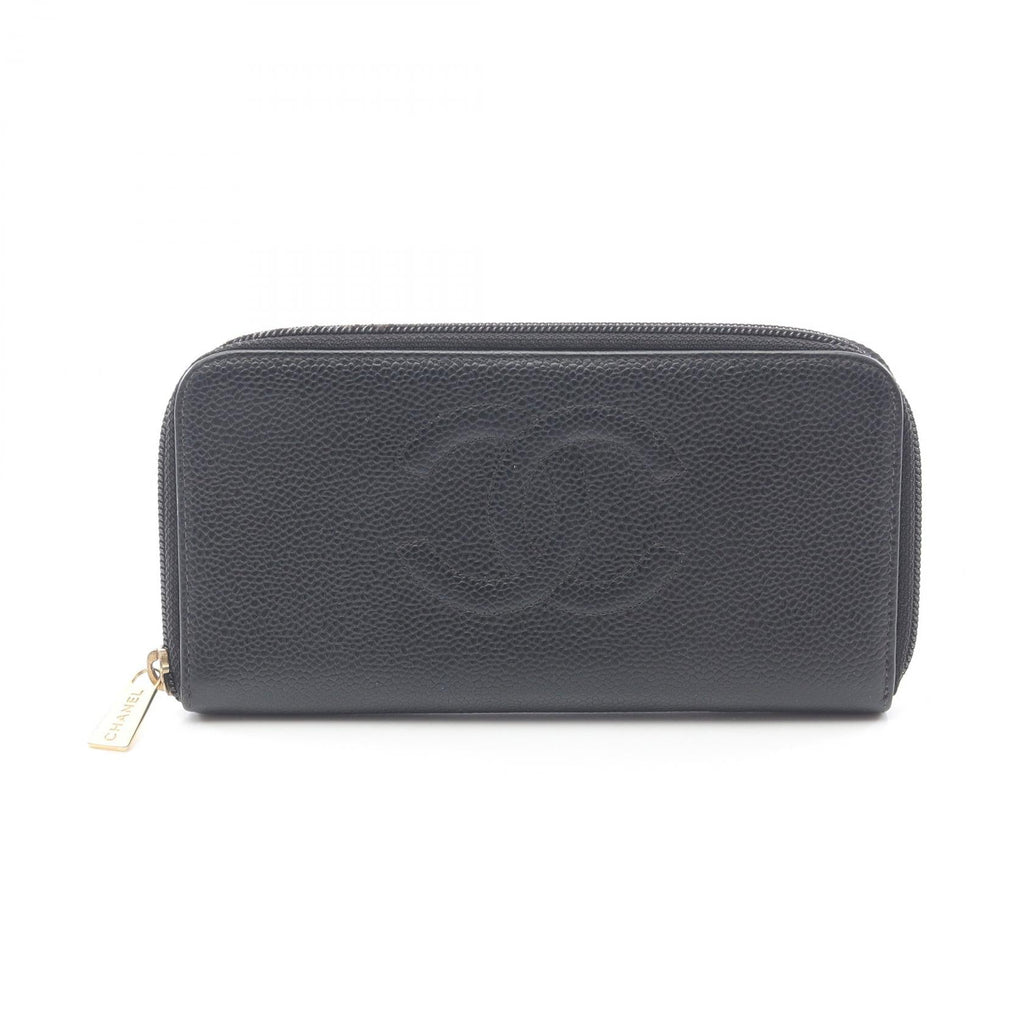 Chanel Coco Mark Calfskin Long Wallet