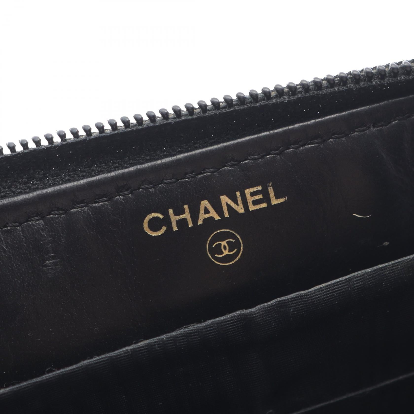 Chanel Coco Mark Caviar Skin Long Wallet
