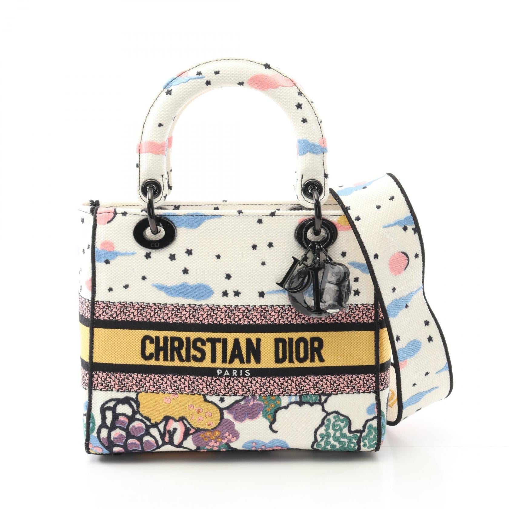 Dior LADY D-LITE Canvas Handbag