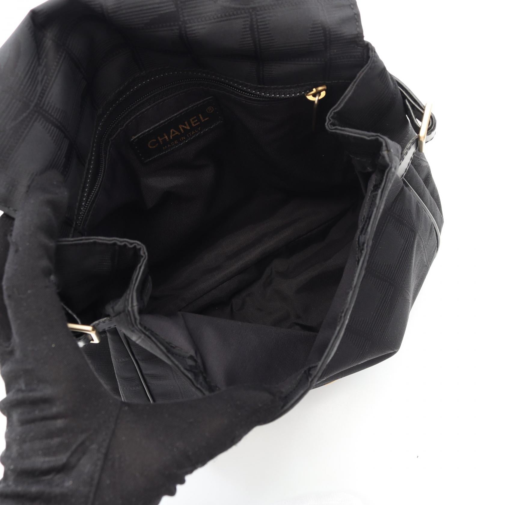 Chanel New Travel Line Nylon Canvas Shoulder Bag