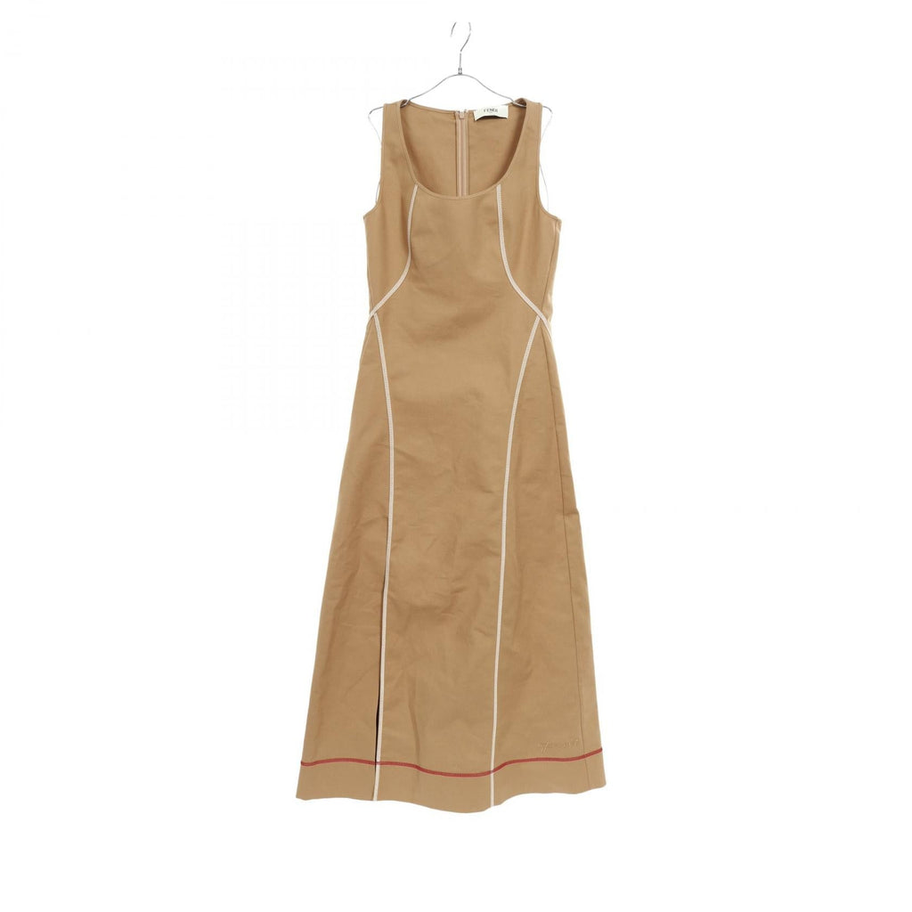 Fendi Long Flare Dress Cotton Dress