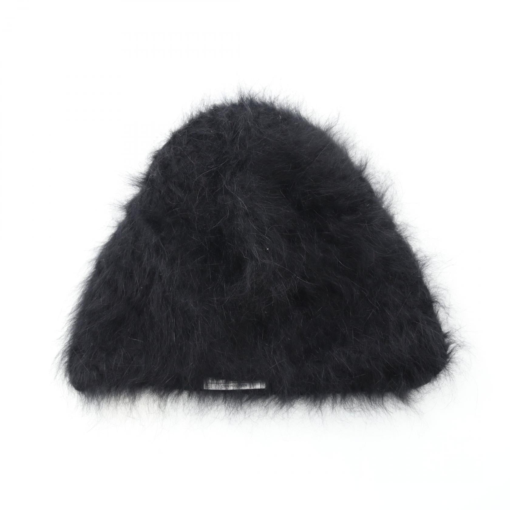 Chanel Coco Mark Angora Knit Cap