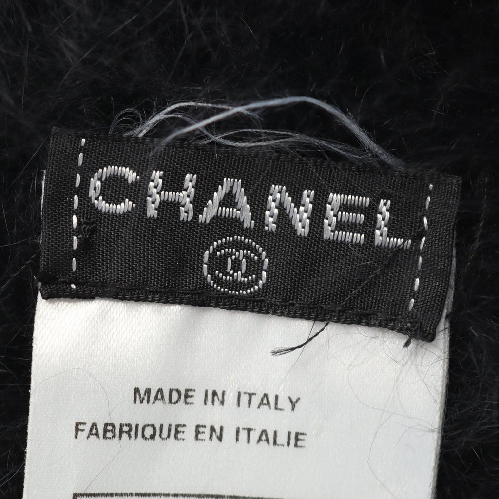 Chanel Coco Mark Angora Knit Cap