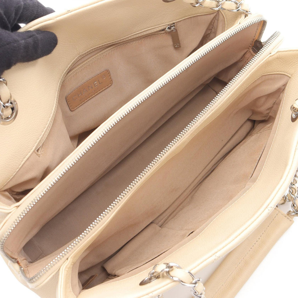 Chanel Coco Mark Leather Tote Bag
