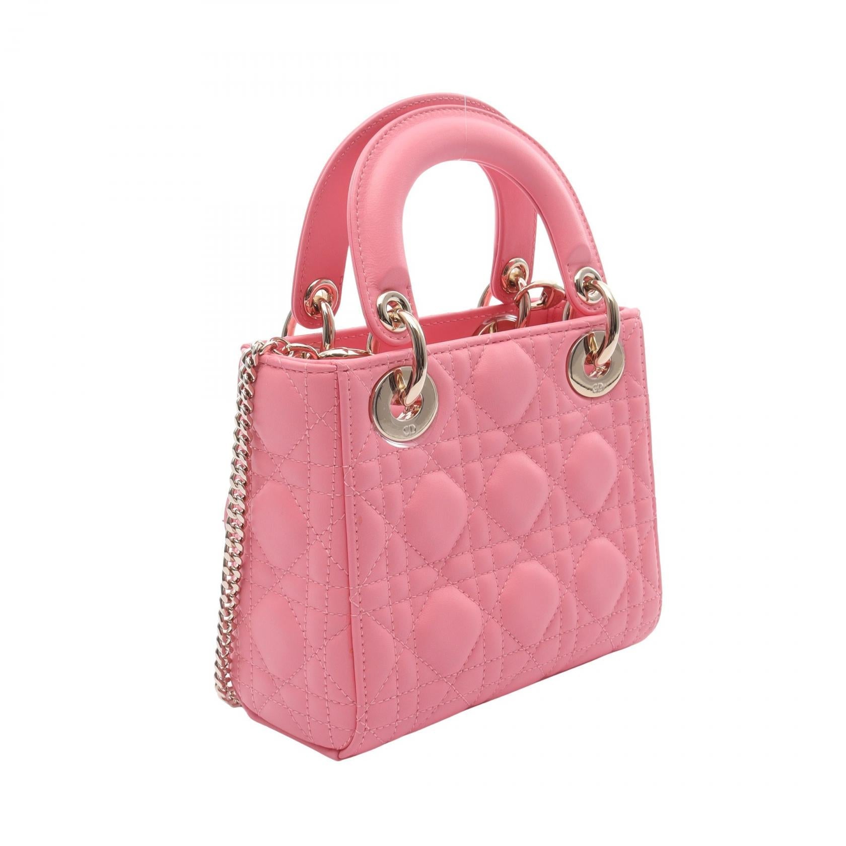 Dior Lady Dior Mini Leather Handbag