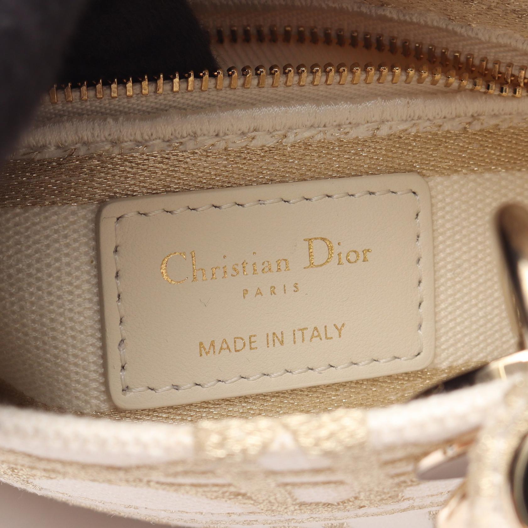 Dior Lady Dior Mini Canvas 2way Bag