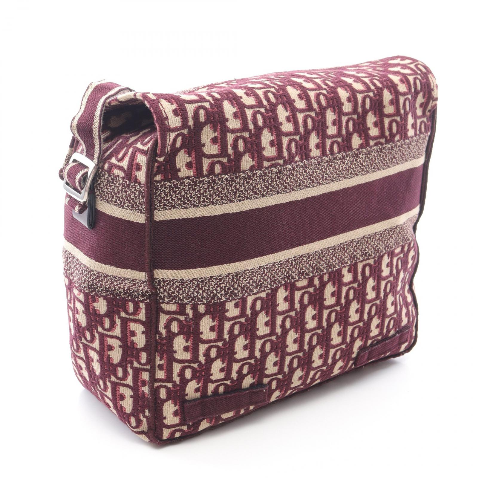 Dior Diorcamp Oblique Canvas Leather Shoulder Bag