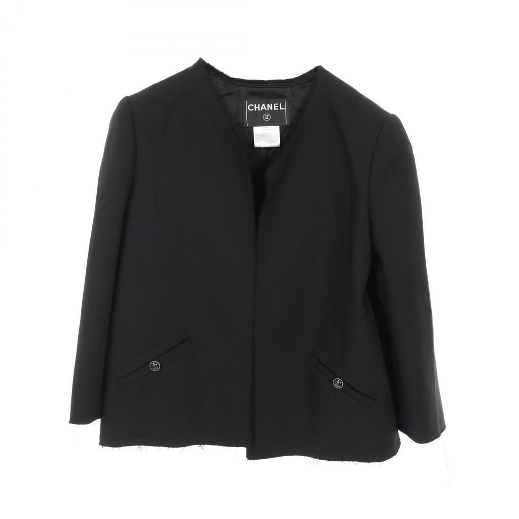 Chanel Coco Mark Button Wool Jacket