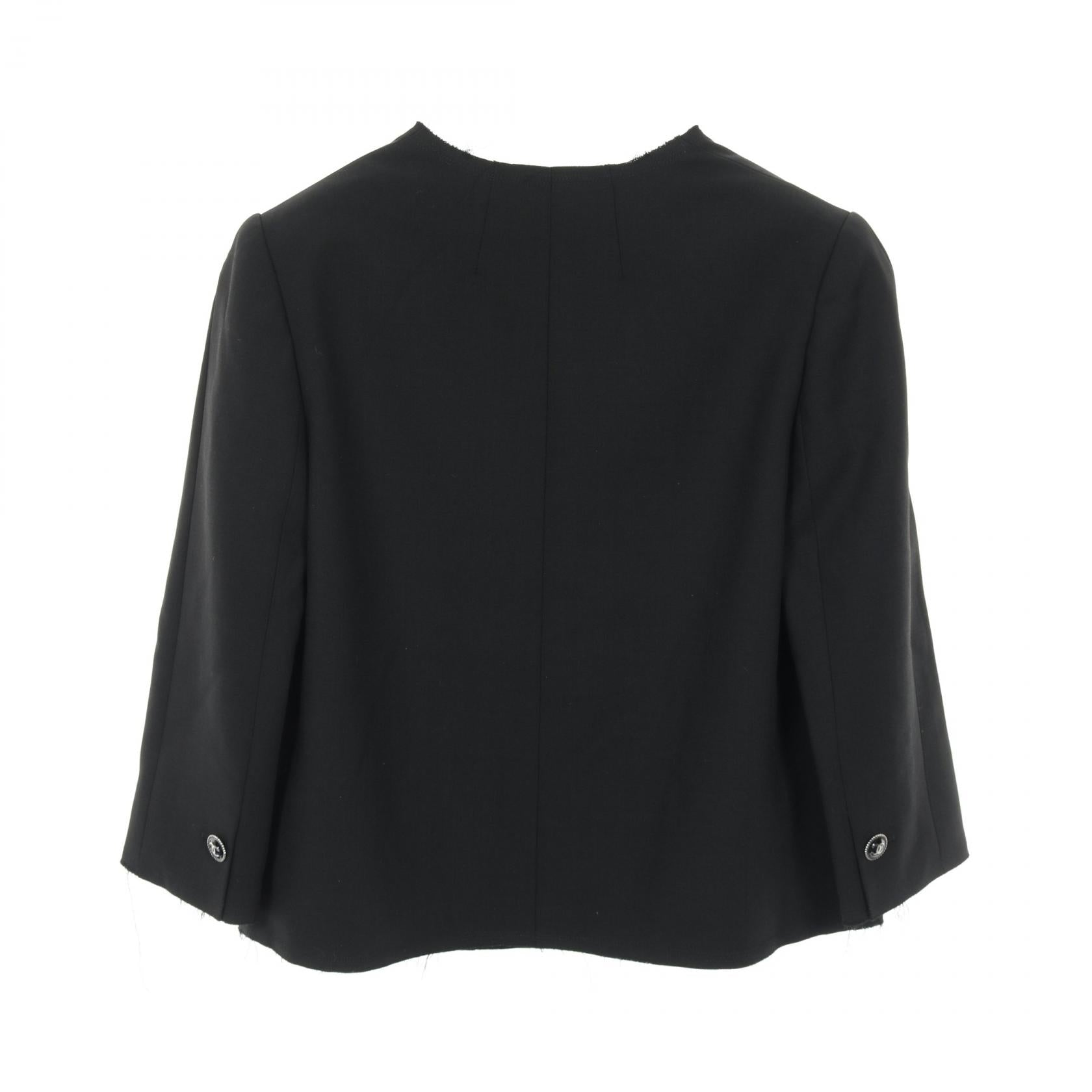 Chanel Coco Mark Button Wool Jacket