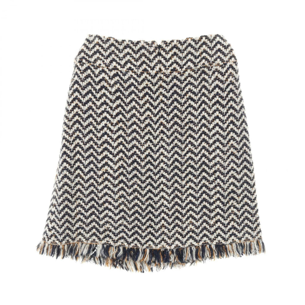 Chanel Coco Mark Wool Nylon Skirt