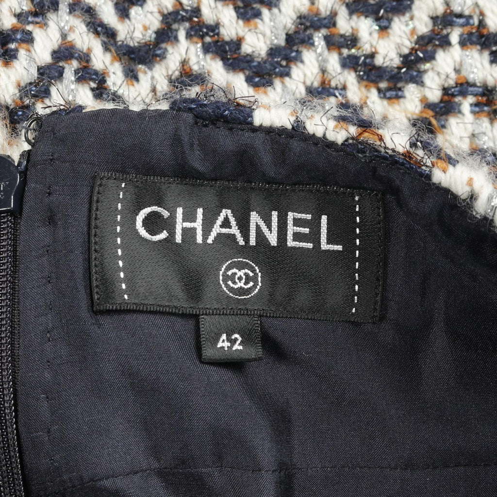Chanel Coco Mark Wool Nylon Skirt
