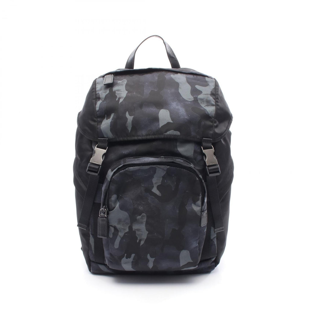 Prada 2VZ135 Nylon Saffiano Leather Backpack