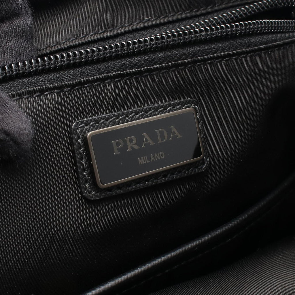 Prada 2VZ135 Nylon Saffiano Leather Backpack