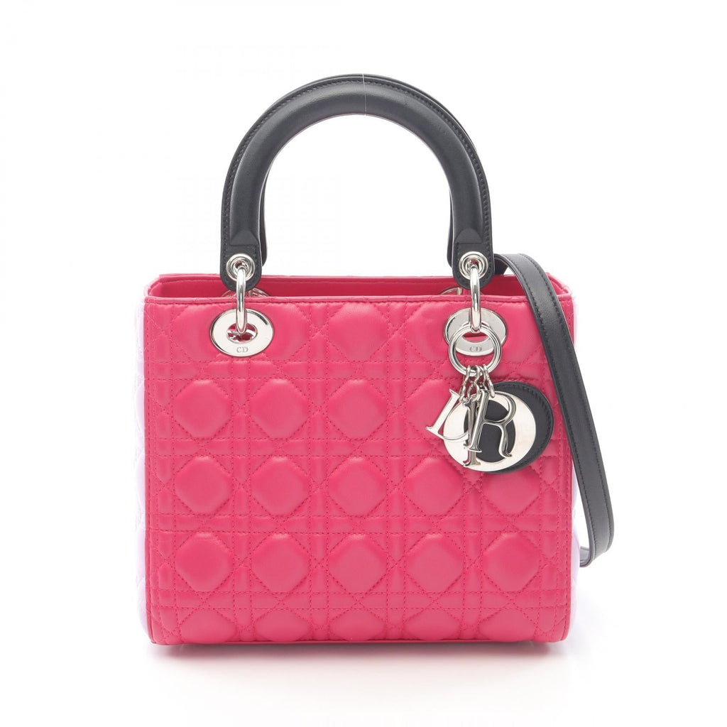 Dior LADY DIOR Leather 2way Handbag
