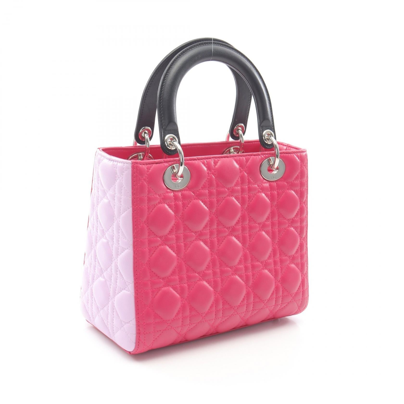 Dior LADY DIOR Leather 2way Handbag